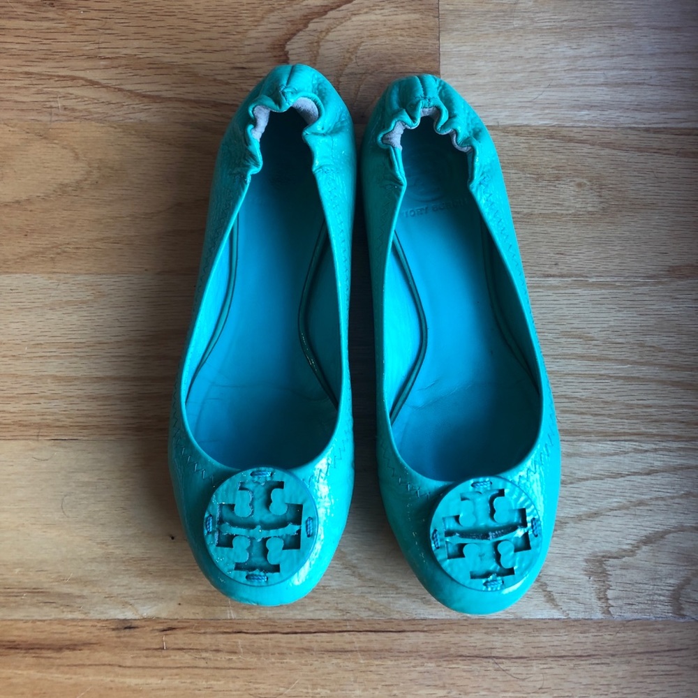 Tory Burch Riva Logo Ballet Flat